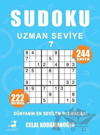 Sudoku Uzman Seviye 7 – Celal Kodamanoğlu – Olimpos Yayınları kitap kapağı