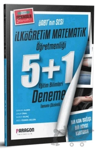 2021 ÖABT İlköğretim Matematik 5+1 Çözümlü Deneme Sınavı – Kolektif – Paragon Yayıncılık kitap kapağı