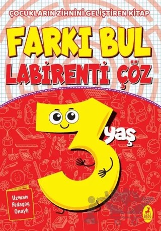 Farkı Bul Labirenti Çöz 3 Yaş – Ercan Portakal – Ren Çocuk kitap kapağı