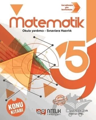 5. Sınıf Matematik Konu Kitabı – Sevil Pesen Çevik, Gökhan Önel – Nitelik Yayınları - Bayilik kitap kapağı