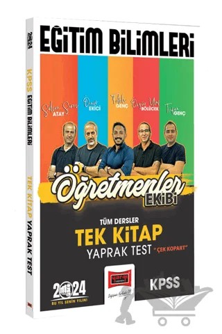 2024 KPSS Eğitim Bilimleri Öğretmenler Ekibi Tek Kitap Tüm Dersler Yaprak Test – Kolektif – Yargı Yayınevi kitap kapağı