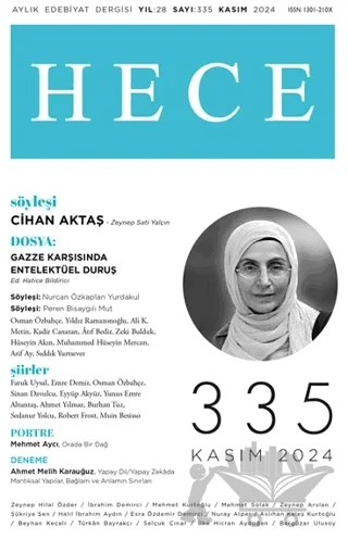 Hece Dergisi - Sayı 335 Kasım 2024 – Hece Dergisi kitap kapağı