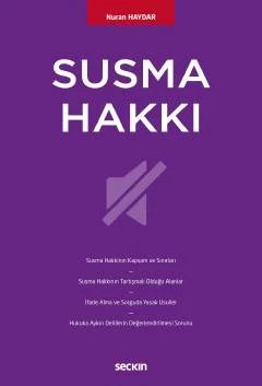 Susma Hakkı – Nuran Haydar – Seçkin Yayıncılık kitap kapağı