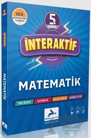 5. Sınıf İnteraktif Matematik Soru Kütüphanesi – Kolektif – Paraf Yayınları kitap kapağı