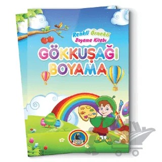 Gökkuşağı Boyama - Örnekli Renkli – Kolektif – Karatay Çocuk kitap kapağı