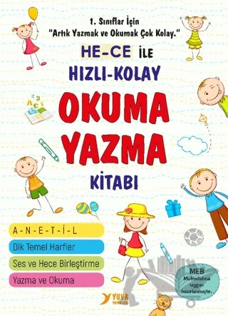 Hece ile Hızlı Kolay Okuma Yazma Kitabı – Kolektif – Yuva Yayınları kitap kapağı