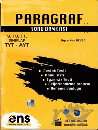 TYT AYT Paragraf Soru Bankası – Kolektif – ENS Yayınları kitap kapağı