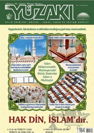 Yüzakı Aylık Edebiyat, Kültür, Sanat, Tarih ve Toplum Dergisi Sayı: 164 Ekim 2018 – Yüzakı Yayıncılık kitap kapağı