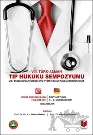 8. Türk - Alman Tıp Hukuku Sempozyomu – Hakan Hakeri, Henning Rosenau – Adalet Yayınevi kitap kapağı