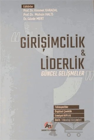 Girişimcilik ve Liderlik – Gözde Mert, Himmet Karadal, Muhsin Halis – Akademi Titiz Yayınları kitap kapağı