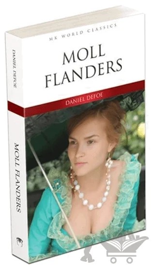 Moll Flanders - İngilizce Roman – Daniel Defoe – MK Publications kitap kapağı