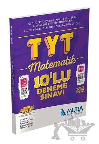 TYT Matematik 10'lu Deneme Sınavı – Kolektif – Muba Yayınları kitap kapağı