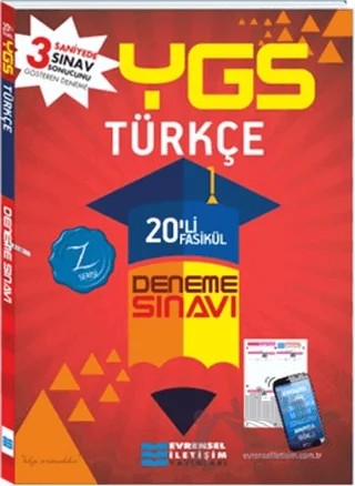 YGS Türkçe 20'li Deneme Sınavı – Kolektif – Evrensel İletişim Yayınları kitap kapağı