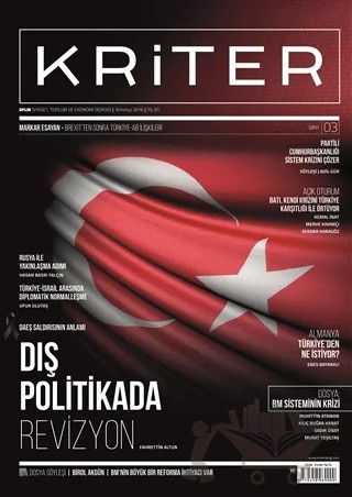 Kriter Aylık Siyaset Toplum ve Ekonomi Dergisi Sayı: 3 / Temmuz 2016 – Kriter Aylık Siyaset Toplum ve Ekonomi Dergisi Yayınları kitap kapağı