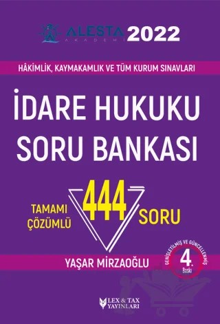 Alesta - İdare Hukuku Soru Bankası – Yaşar Mirzaoğlu – Lex-Tax Yayınları kitap kapağı