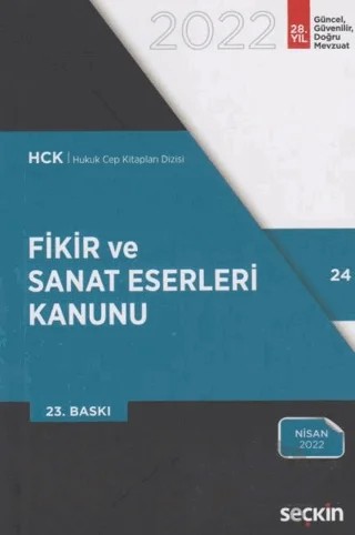 Fikir ve Sanat Eserleri Kanunu – Kolektif – Seçkin Yayıncılık kitap kapağı