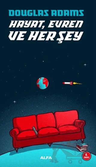 Hayat, Evren ve Herşey – Douglas Adams – Alfa Yayınları kitap kapağı