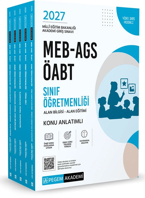 2027 MEB AGS ÖABT Sınıf Öğretmenliği Alan Bilgisi - Alan Eğitimi Konu Anlatımlı Set (5 Kitap) – Alan Eğitimi Konu Anlatımlı Set (5 Kitap) – Pegem Akademi Yayıncılık kitap kapağı