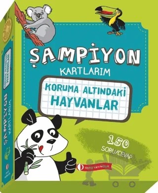 Koruma Altındaki Hayvanlar - Şampiyon Kartlarım – Kolektif – ODTÜ Geliştirme Vakfı Yayıncılık kitap kapağı