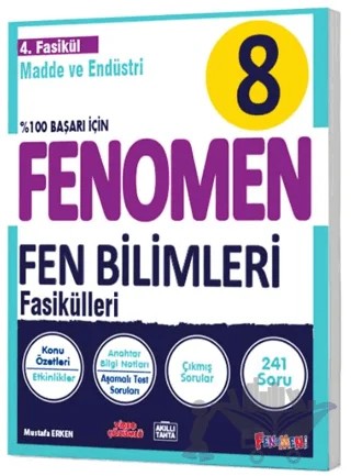 8. Sınıf Fen Bilimleri 4. Fasikül (Madde ve Endüstri) – Kolektif – Fenomen Yayınları kitap kapağı