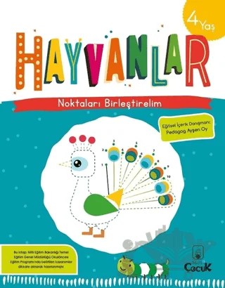 Hayvanlar - Noktaları Birleştirelim (4 Yaş) – Kolektif – Floki Çocuk kitap kapağı