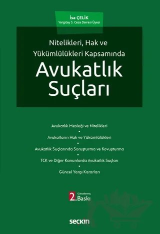Avukatlık Suçları – İsa Çelik – Seçkin Yayıncılık kitap kapağı