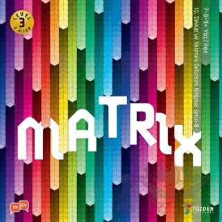 Matrix - IQ Dikkat ve Yetenek Geliştiren Kitaplar Serisi 8 (Level 3) (7-8-9 Yaş) – Kolektif – TÜZDER Yayınları kitap kapağı
