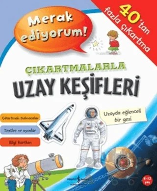 Çıkartmalarla Uzay Keşifleri – Dynamo Limited – İş Bankası Kültür Yayınları kitap kapağı