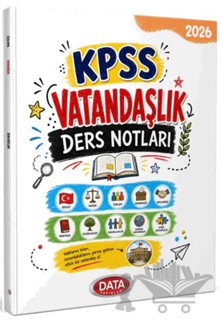 2026 KPSS Vatandaşlık Ders Notları – Kolektif – Data Yayınları kitap kapağı