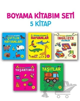Boyama Kitabım Seti - 5 Kitap – Serkan Karakoç – Pal Sokağı Yayınları kitap kapağı