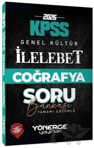 2026 KPSS Coğrafya İlelebet Soru Bankası – Kolektif – Yönerge Yayınları kitap kapağı
