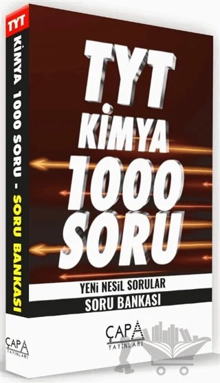 TYT Kimya 1000 Soru Yeni Nesil Sorular - Soru Bankası – Kolektif – Çapa Yayınları kitap kapağı