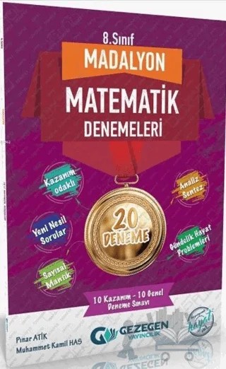 8. Sınıf Madalyon Matematik 20 Deneme – Kolektif – Gezegen Yayıncılık kitap kapağı
