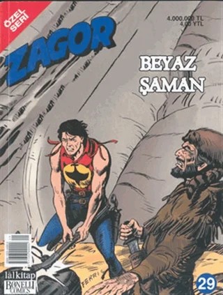 Beyaz Şaman - Zagor Özel Seri Sayı 29 – Lal Kitap kitap kapağı