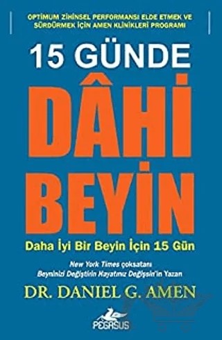 15 Günde Dahi Beyin – Daniel G. Amen – Pegasus Yayınları kitap kapağı