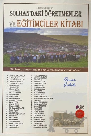 Solhan'daki Öğretmenler ve Eğitimciler Kitabı – Onur Çelik – Ada Yayınları kitap kapağı