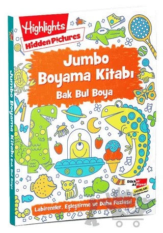 Jumbo Boyama Kitabı Bak Bul Boya – Kolektif – Dikkat Atölyesi Yayınları kitap kapağı