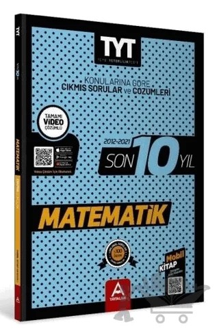 2022 TYT Matematik Son 10 Yıl Konularına Göre Çıkmış Sorular ve Çözümleri – Kolektif – A Yayınları kitap kapağı