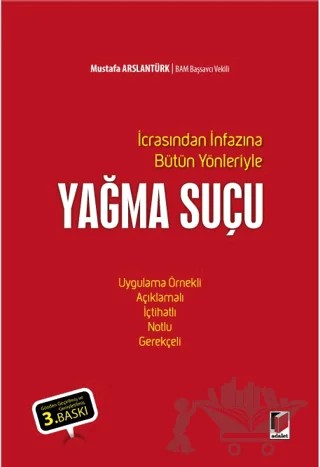 Yağma Suçu – Mustafa Arslantürk – Adalet Yayınevi kitap kapağı