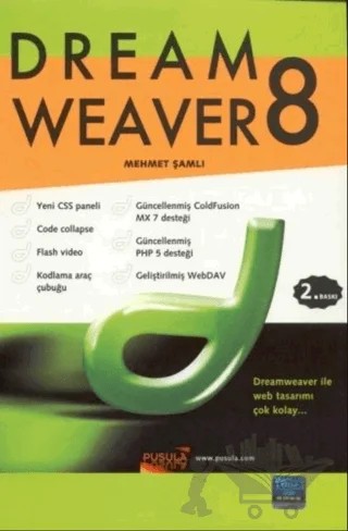 Dreamweaver 8 – Mehmet Şamlı – Pusula Yayıncılık kitap kapağı