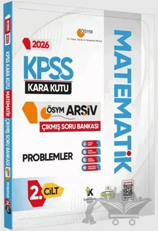 2026 KPSS Matematik Kara Kutu 2. Cilt Problemler ÖSYM Çıkmış Soru Bankası Dijital Çözümlü – Kolektif – Karakutu Yayın kitap kapağı
