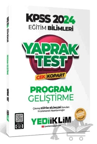 2024 KPSS Eğitim Bilimleri Program Geliştirme Çek Kopart Yaprak Test – Kolektif – Yediiklim Yayınları kitap kapağı