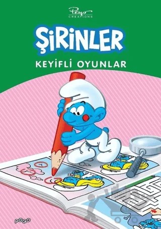 Keyifli Oyunlar - Şirinler – Kolektif – Pogo Çocuk kitap kapağı