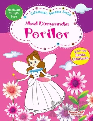 Masal Dünyasından Periler - Çıkartmalı Boyama Serisi – Kolektif – Yumurcak Yayınları kitap kapağı