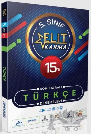 Elit Karma 5. Sınıf 15'li Konu Sıralı Türkçe Denemeleri – Kolektif – Paraf Yayınları kitap kapağı