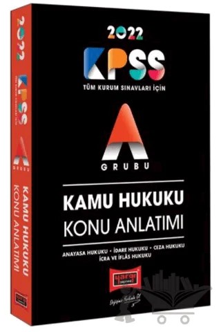 2022 KPSS A Grubu Kamu Hukuku Konu Anlatımı – Kolektif – Yargı Yayınevi kitap kapağı