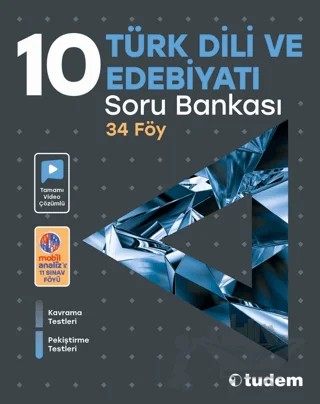 10. Sınıf Türk Dili ve Edebiyatı Soru Bankası – Kolektif – Tudem Yayınları - Bayilik kitap kapağı