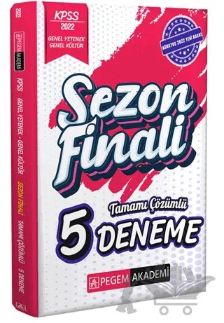 2022 KPSS Genel Kültür Genel Yetenek Sezon Finali Tamamı Çözümlü 5 Deneme – Kolektif – Pegem Akademi Yayıncılık kitap kapağı
