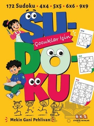 Çocuklar için Sudoku – Mekin Gani Pehlivan – BKS Etkinlik Yayınları kitap kapağı