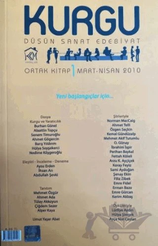 Kurgu Düşün Sanat Edebiyat Dergisi Sayı: 1 Mart - Nisan 2010 – Kurgu Kültür Merkezi kitap kapağı